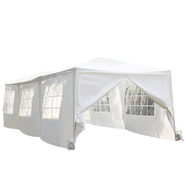 Yescom 20x10 White Outdoor Wedding Party Patio w/Removable Side Wall Canopy Sun Shelter 