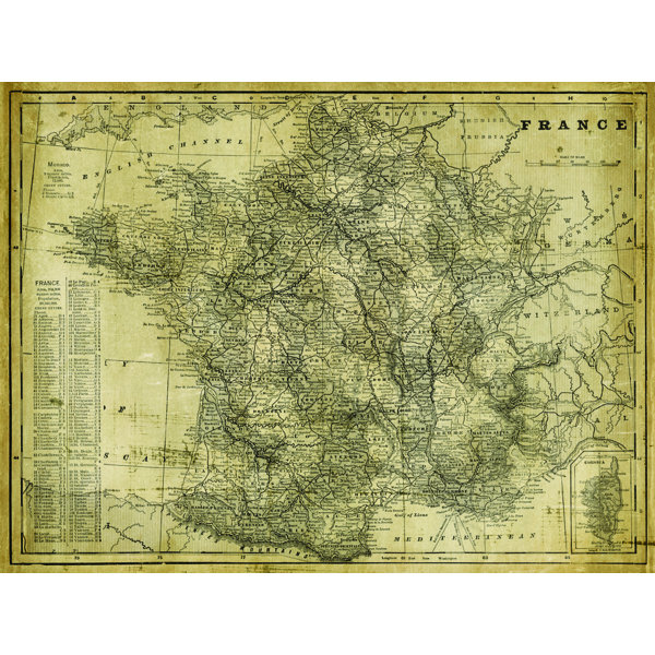 Art Effects 'Antique Map of France' Graphic Art on Wrapped ... Free shipping on most items.