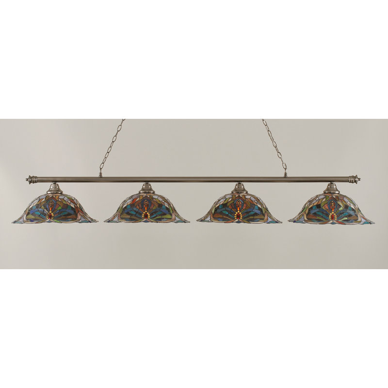 Red Barrel Studio Mendez 4 Light Pool Table Linear Pendant Wayfair