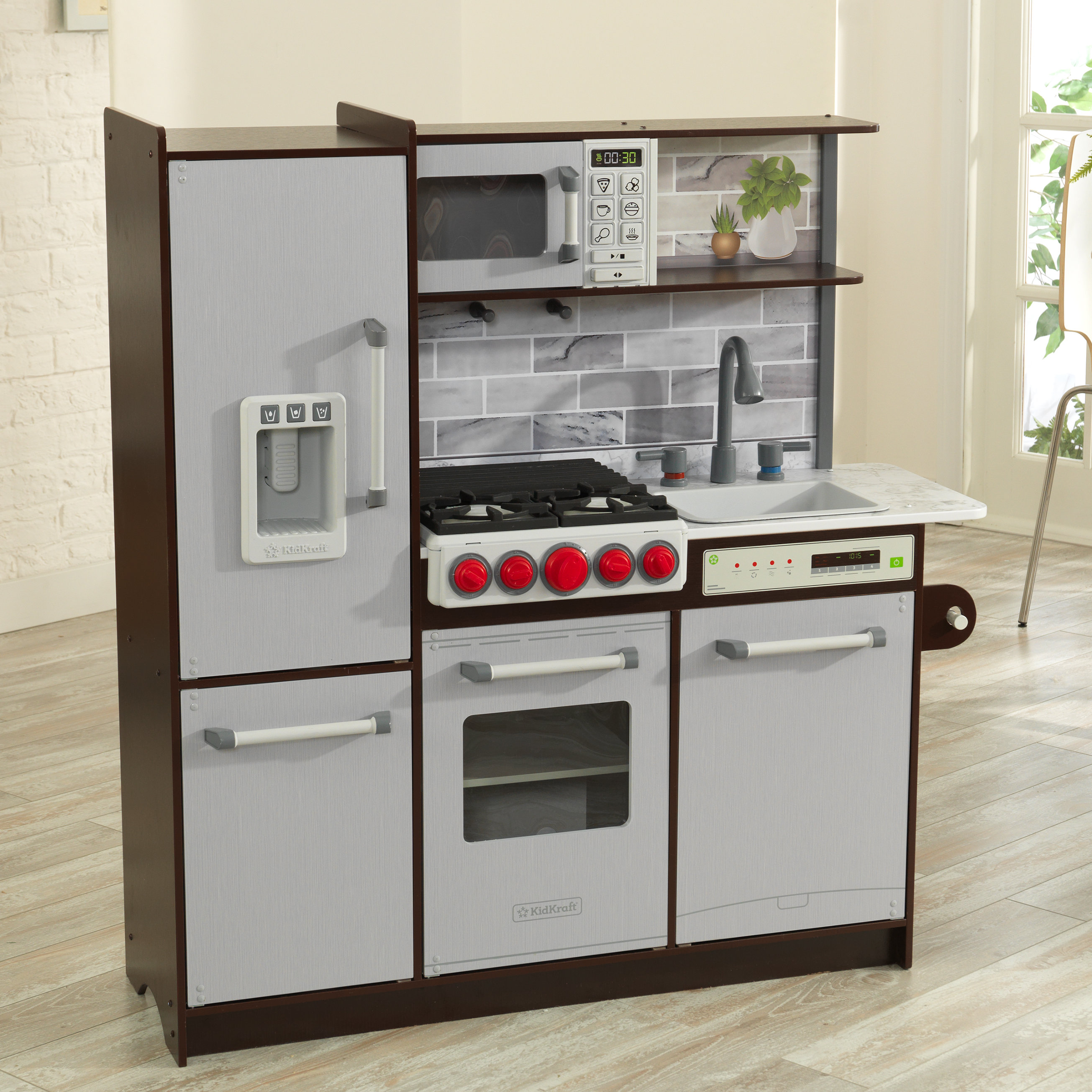 kidkraft espresso play kitchen