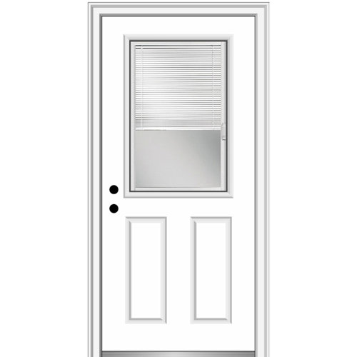 Verona Home Design 15 Lite Fiberglass Smooth 2 Panel Primed
