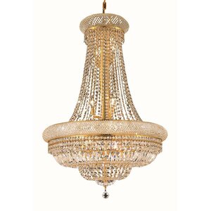 Jessenia 14-Light Glass Empire Chandelier