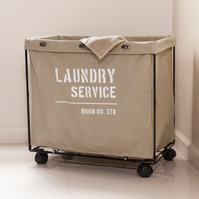 Lanham Army Laundry Hamper On Wheel Joss Main
