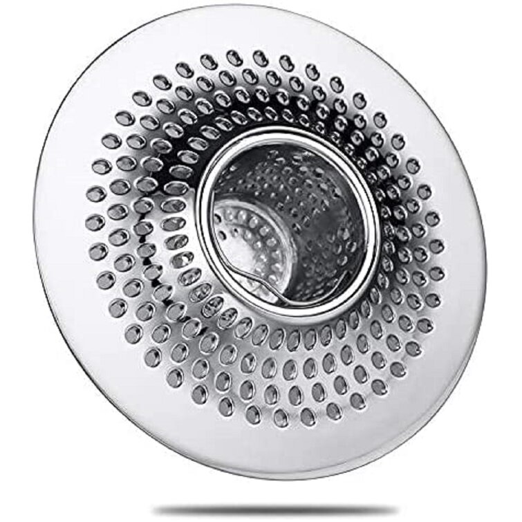 Stainless Steel Bathtub Sink Shower Hair Catcher Food Drain Plug Strainer Filter