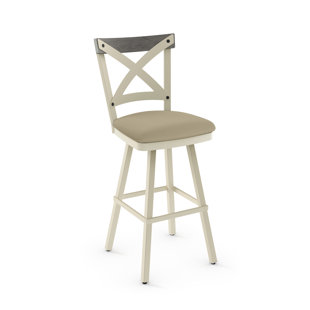 Go to store & view more images Union Rustic Karsten 30.5 Swivel Metal Frame Bar Stool