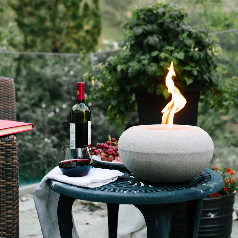 Terra Flame Stone Gel Fuel Tabletop Fireplace Wayfair