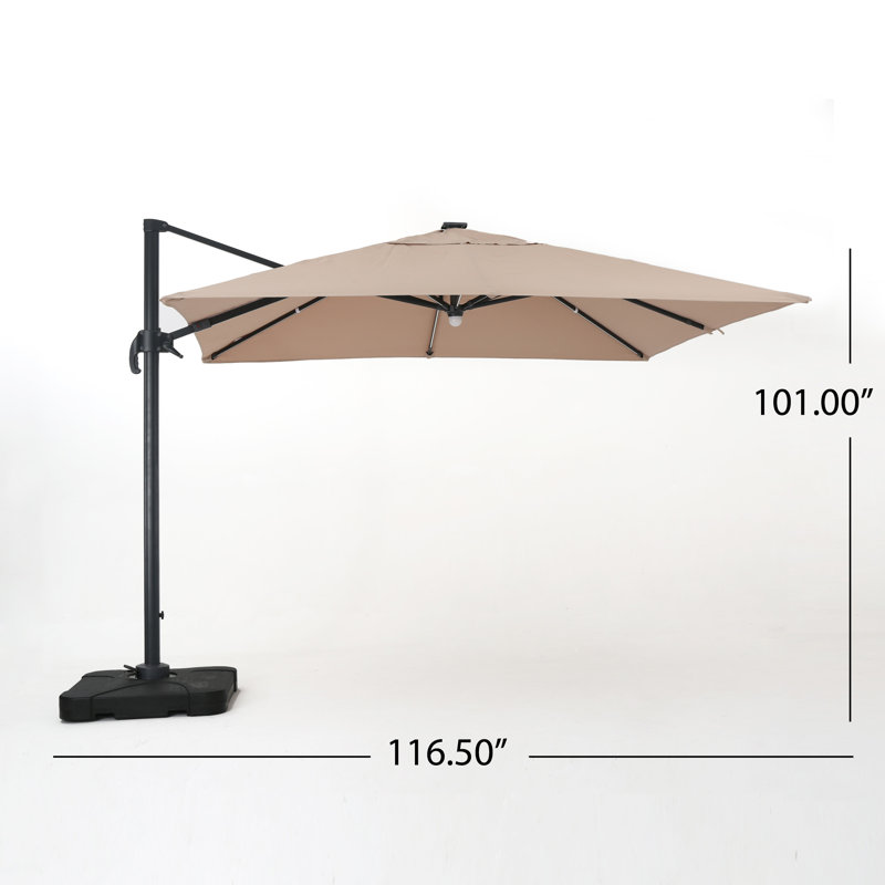 Jendayi Square Cantilever Umbrella Reviews Allmodern Jendayi Square Cantilever Umbrella