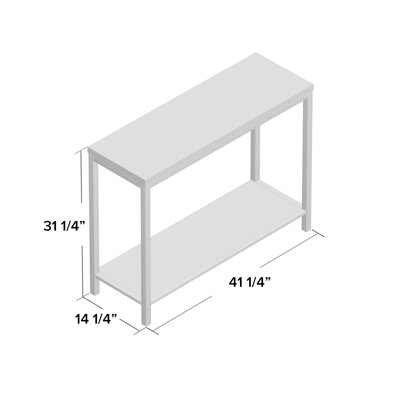 Nehru 41.3" Solid Wood Console Table