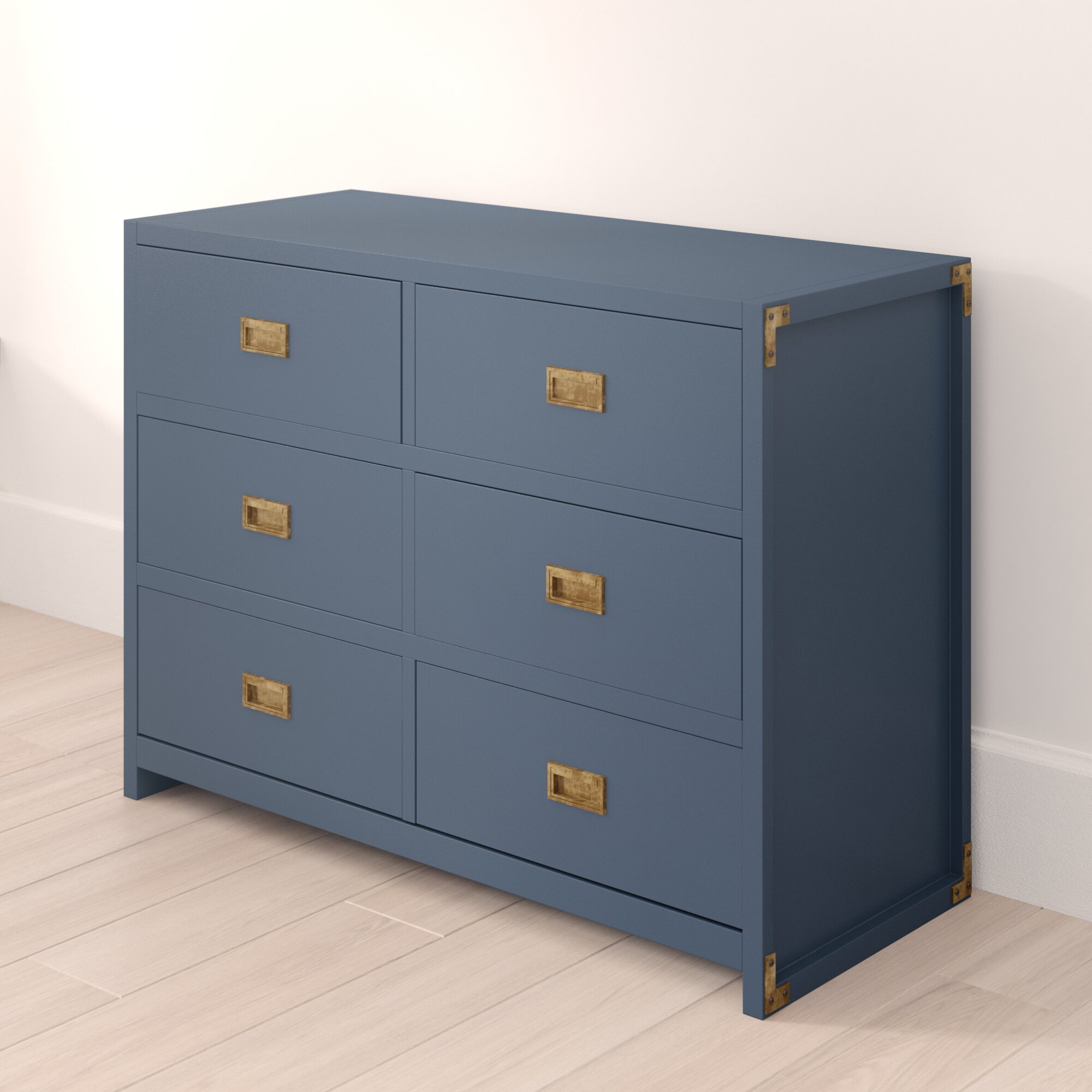 blue kids dresser