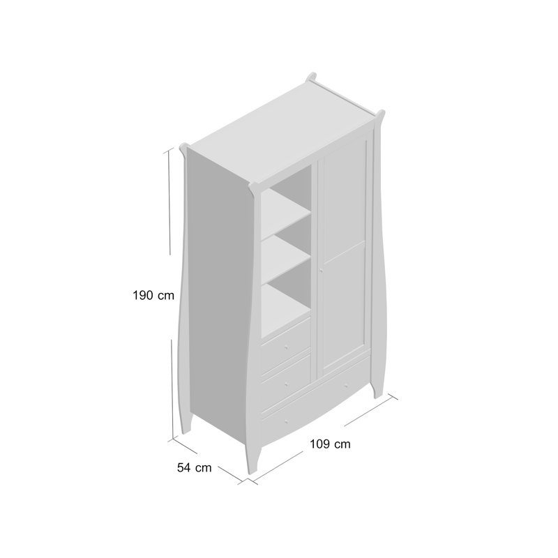 Tutti Bambini Lucas 1 Door Wardrobe Reviews Wayfair Co Uk