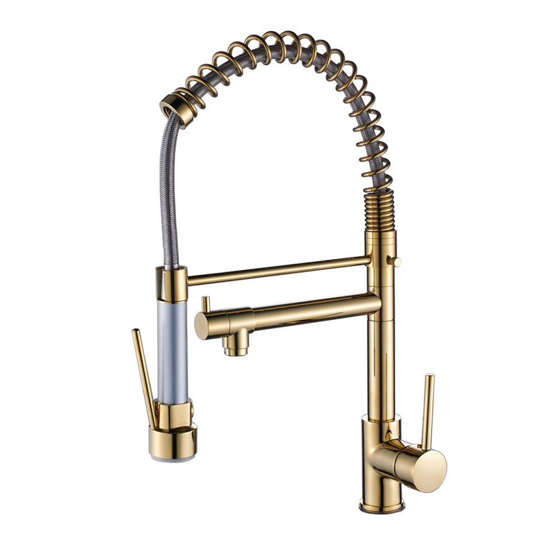 Fraura Kitchen Sink Faucet Single Handle Pull Down Sprayer ...