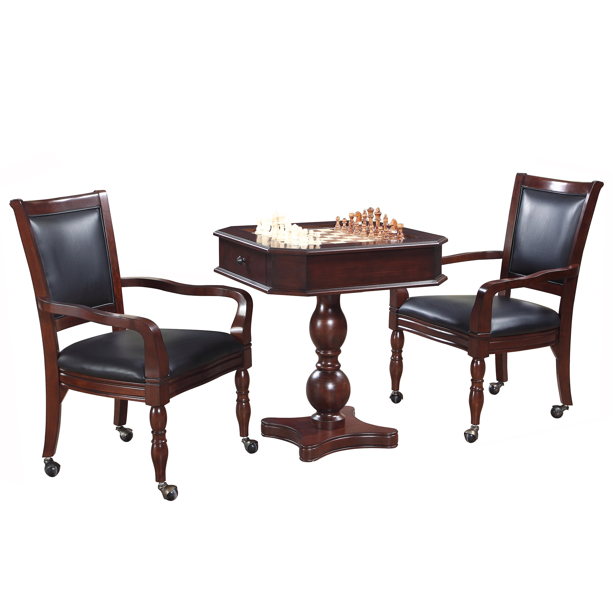 Hathaway Games 28 Chess Backgammon Table With Chairs Reviews