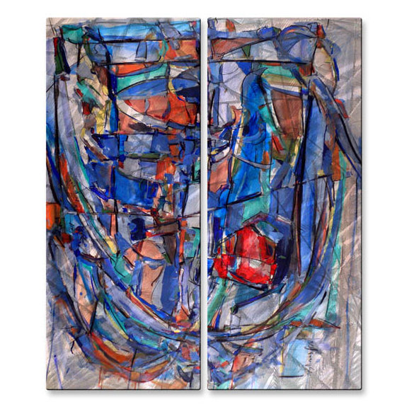 All My Walls Rib Cage 44 By Wendy Morris 2 Piece Painting Print