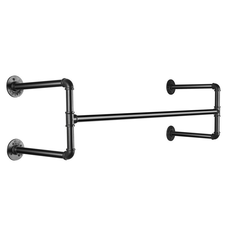 Williston Forge Merissa 109Cm Wall Mounted Clothes Rack | Wayfair.co.uk