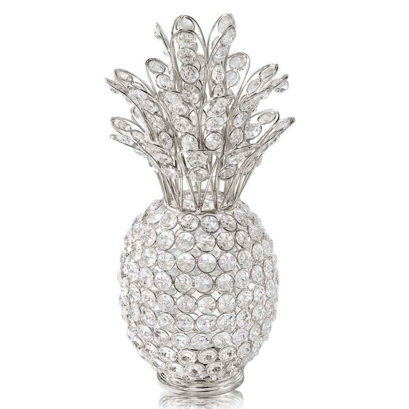 House Of Hampton Benfield Pina Cristal Pineapple Sculpture