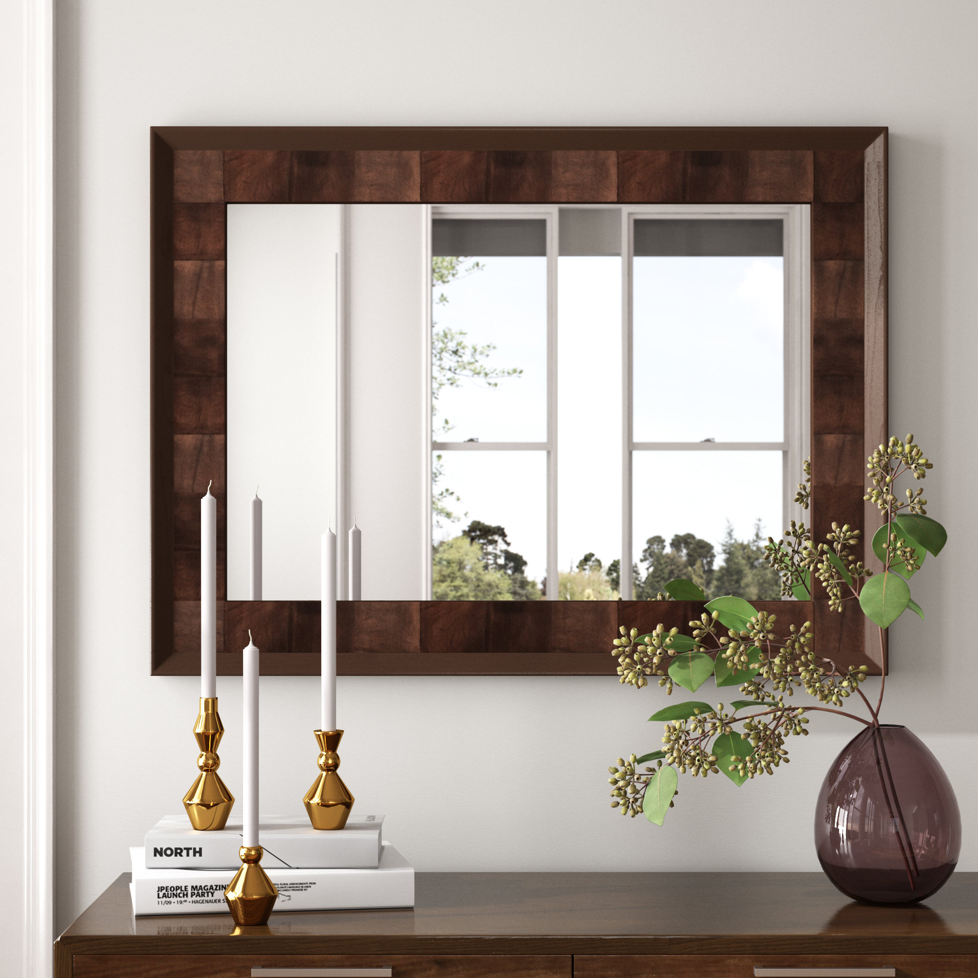 Mercury Row® Gerrity Rectangle Wall Mirror Wayfair