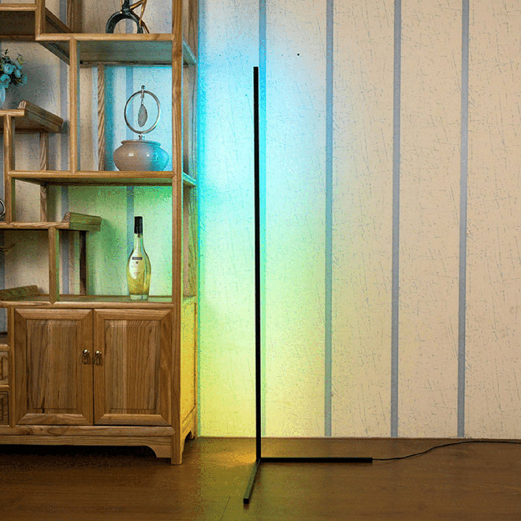 Minimalist colorful corner floor lamp clearance