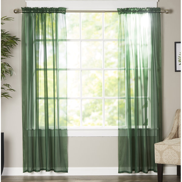 Mint Green Sheer Curtains Wayfair
