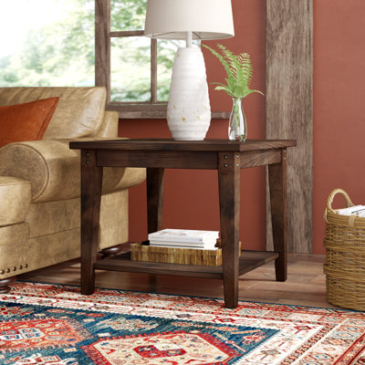 Laron Barrow End Table with Storage