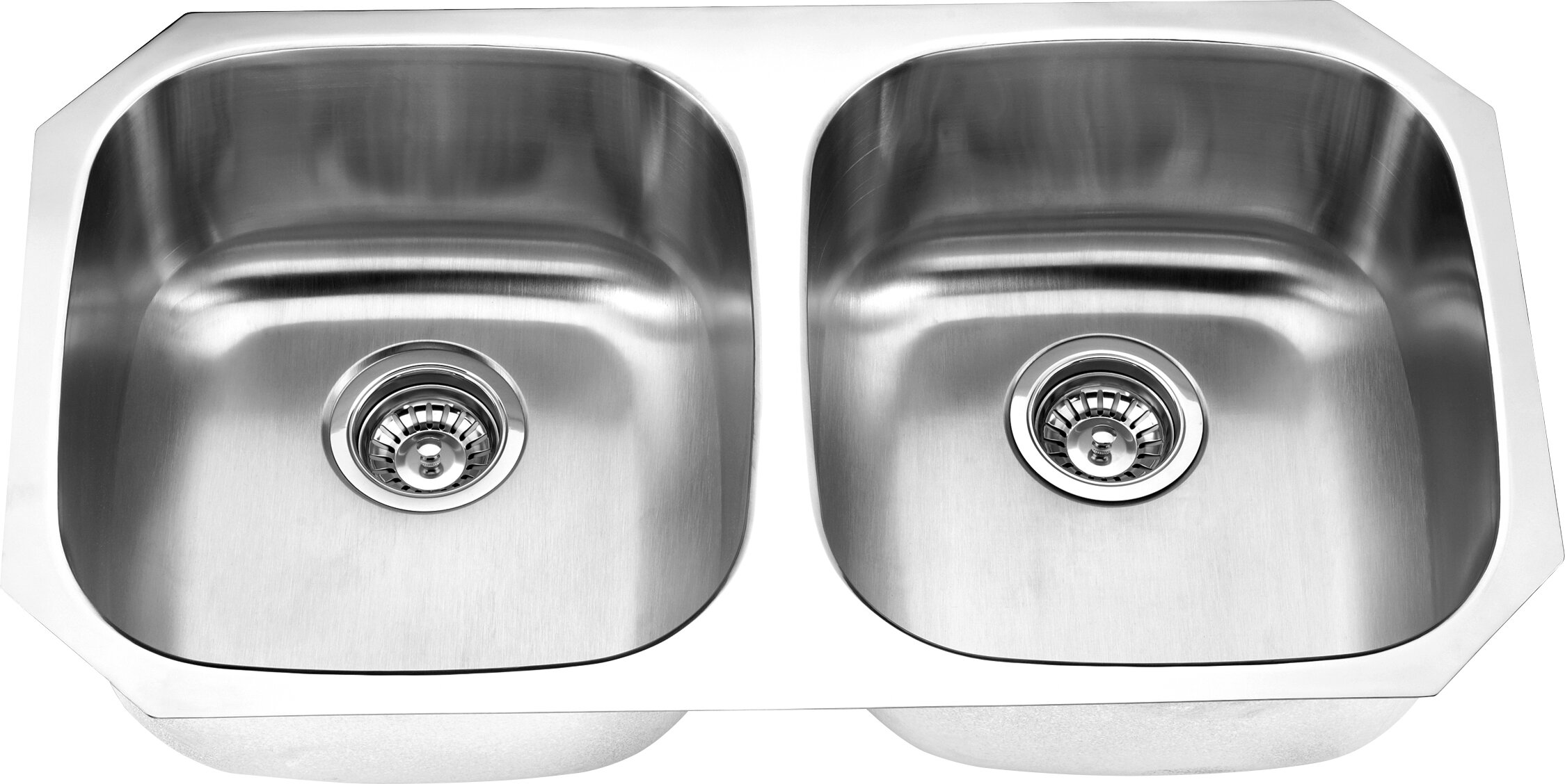 Yosemite Home Decor MAG502 18-Gauge Stainless Steel Undermount Double Bowl Kitchen Sink