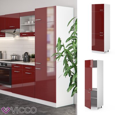 Red Kitchen & Pantry Cabinets You'll Love | Wayfair.co.uk