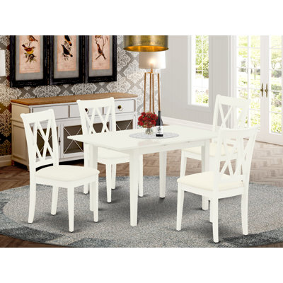Mcbeth Butterfly Leaf Rubberwood Solid Wood Dining Set (Incomplete, table only)