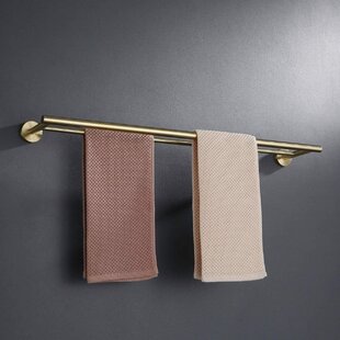 Wall-Mounted Towel Rack Waterproof and Rust-Proof Wall-Mounted Towel Hook Double Layer Copper Towel Rack 60cm