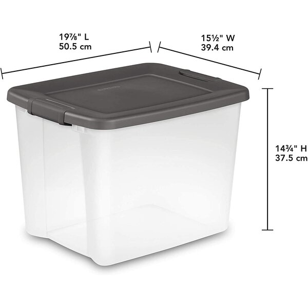 sterilite clear totes