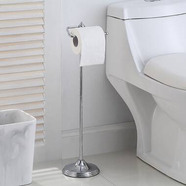 Umbra Teardrop Free Standing Toilet Paper Holder with Reserve and Stable Base up 