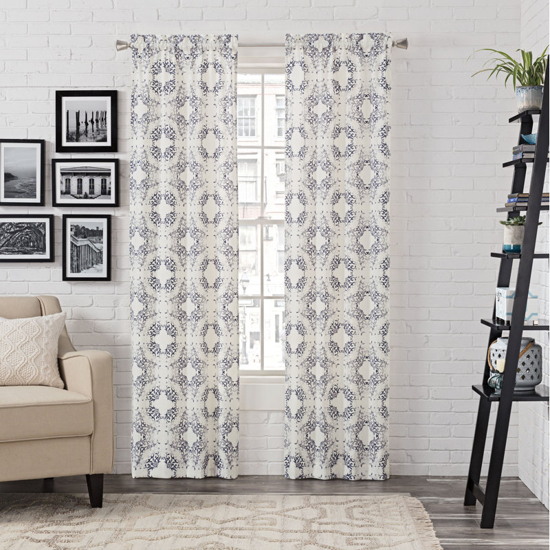 Laurel Foundry Modern Farmhouse Liza Abstract Semi Sheer Rod