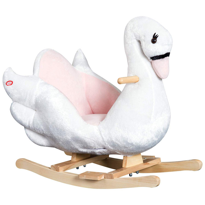 White Swan Rocker Swan Plush Rocker : Victorian Swan Rockers – LFAFQ