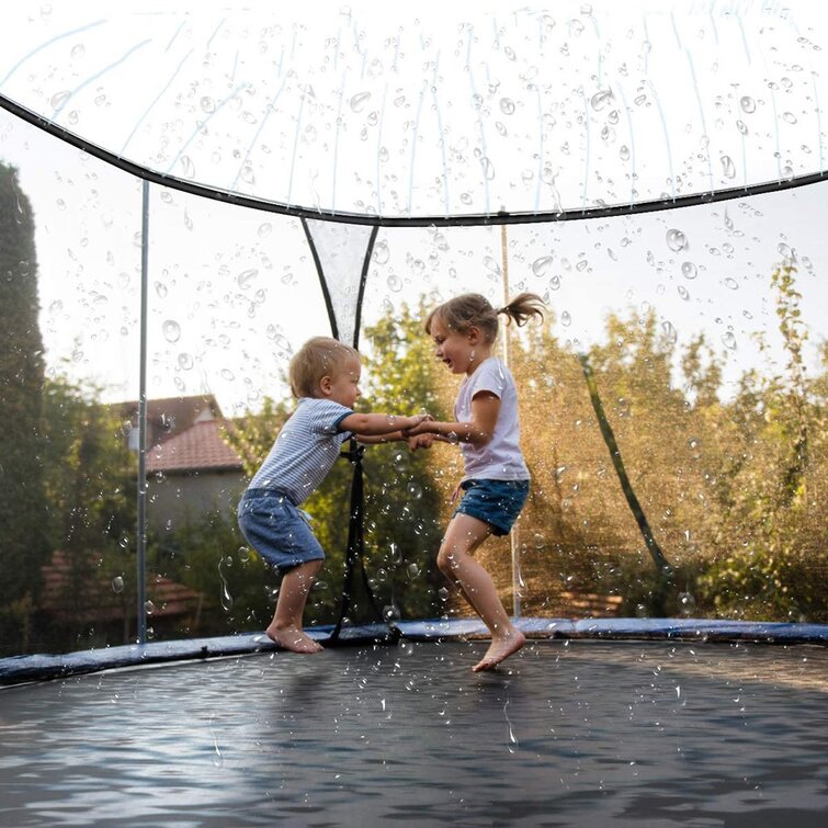 Outdoor Trampoline Sprinkler Kids Water Sprinkler Summer Water Fun For Kids Yard 