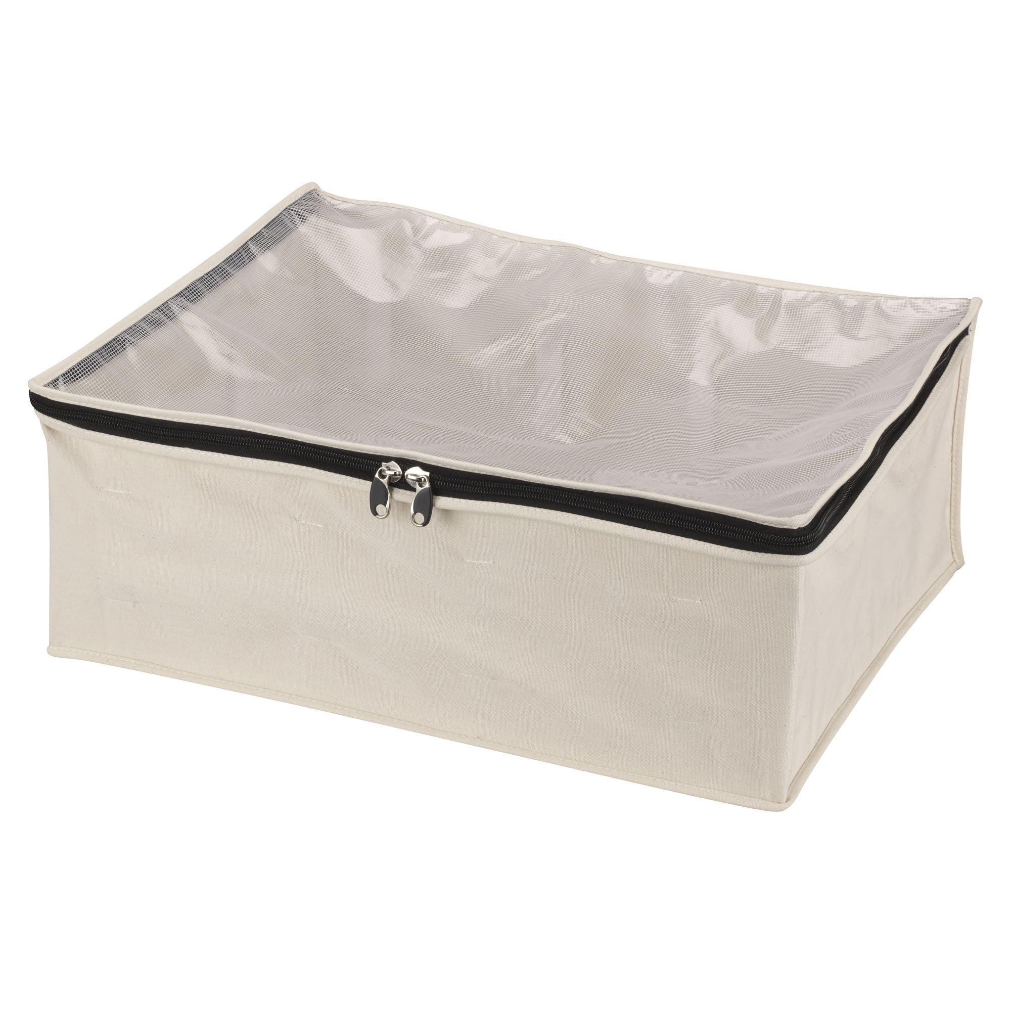 NORDIC Compactor storage box for Blanket Case Fabric Aqua Green  70 x 50 x 30 cm 