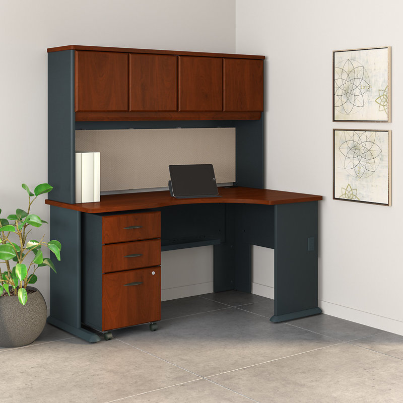 Bush Business Furniture Series A Desk With Hutch And 3 Piece Office Set Wayfair