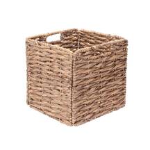 New Large Square Basket Storage Container Wicker Home Office Study Square JK