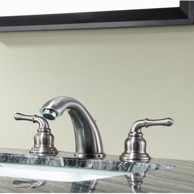 Prince 2 Handle Widespread Bathroom Faucet Anzzi Finish Brushed Nickel