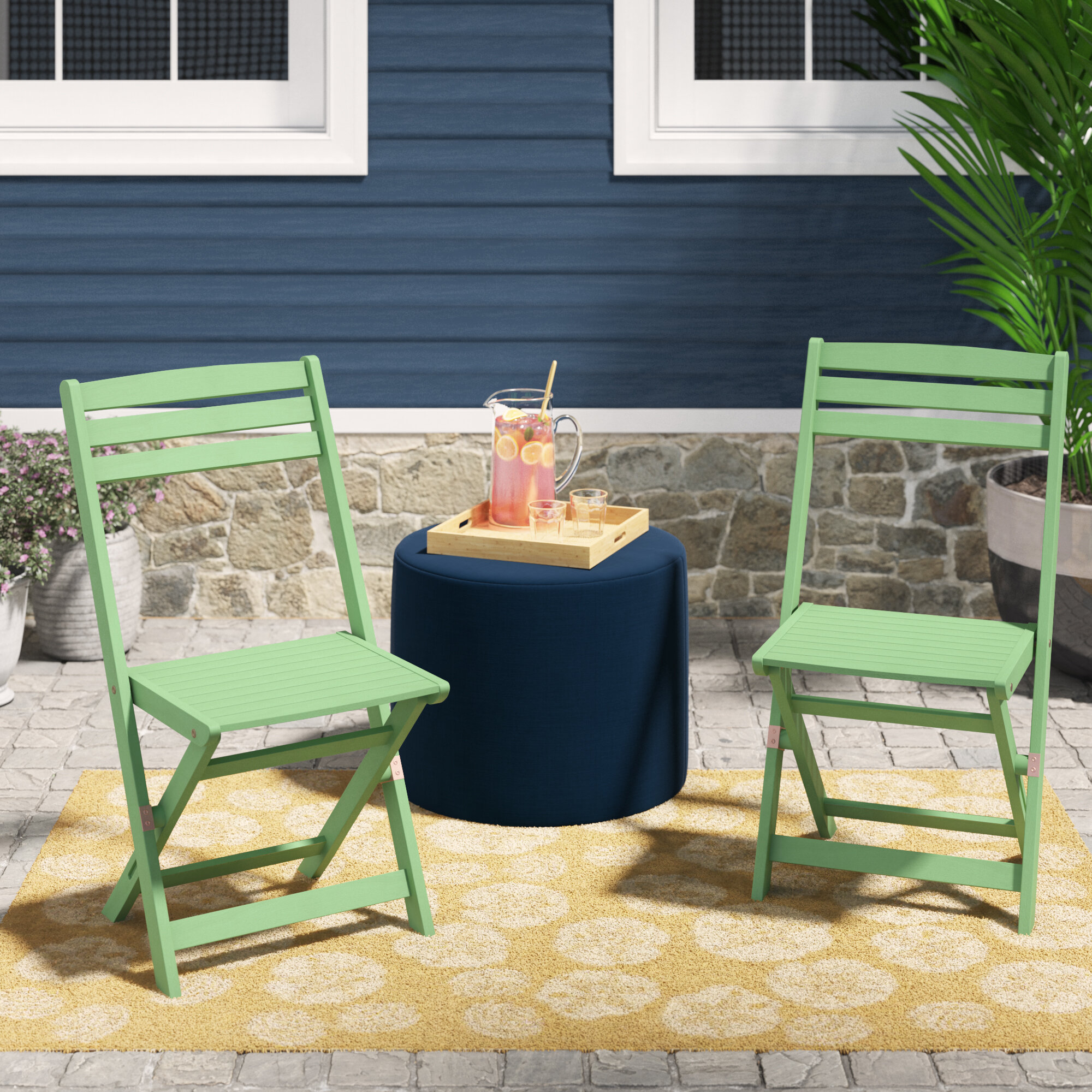 Beachcrest Home Bristol Folding Patio Dining Chair Reviews Wayfair