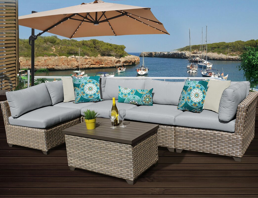 Monterey 6 Piece Deep Seating Group with Cushion