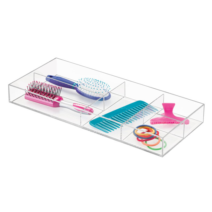 Idesign Clarity Divided Tray 2 Piece Drawer Organizer Set Wayfair