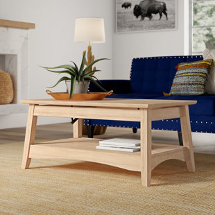 Lynn Solid Wood Lift Top Extendable Coffee Table By Mistana