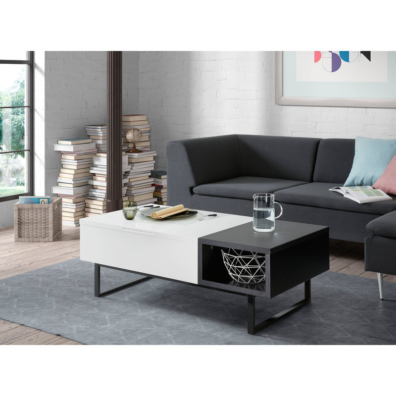 Orren Ellis Tieger Lift Top Sled Coffee Table With Storage Wayfair