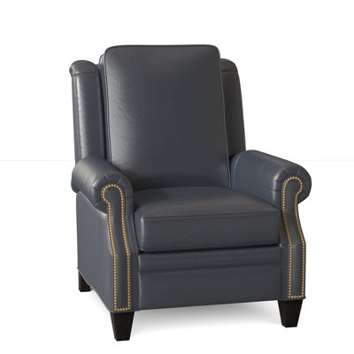 Roe Genuine Leather Recliner BradingtonYoung Body Fabric Empyrean Admiral Leg Color Dockside Reclining Type Push Back