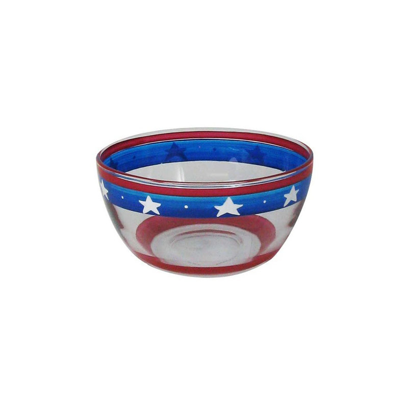 The Holiday Aisle Patriotic Stars And Stripes Dessert Bowl Wayfair