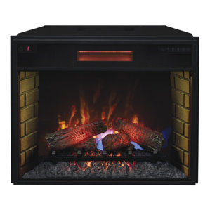 Leyden Electric Fireplace Insert by Darby Home Co