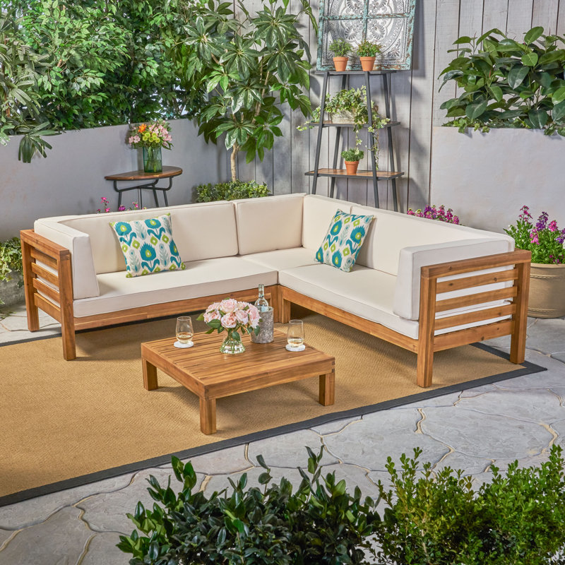 Sol 72 Outdoor Winnie 5 Seater Corner Sofa Set Reviews Wayfair