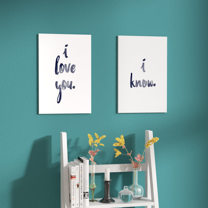 2 Piece I Love You Know Glam Wall Plaque Décor Set 2 Piece I Love You Know Glam Wall Plaque Décor Set