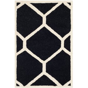 Martins Black Area Rug