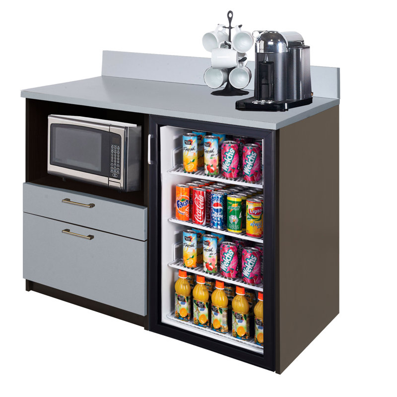 Breaktime Coffee Kitchen Lunch Break Room Cabinets Model 6405 Breaktime 1 Piece Group Colour Espresso Silver Metallic Furniture Only Wayfair Ca With its ivory cabinets and black and red contrast. wayfair ca