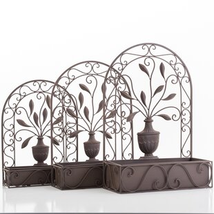 3 Piece Metal Wall Planter Set By Brambly Cottage