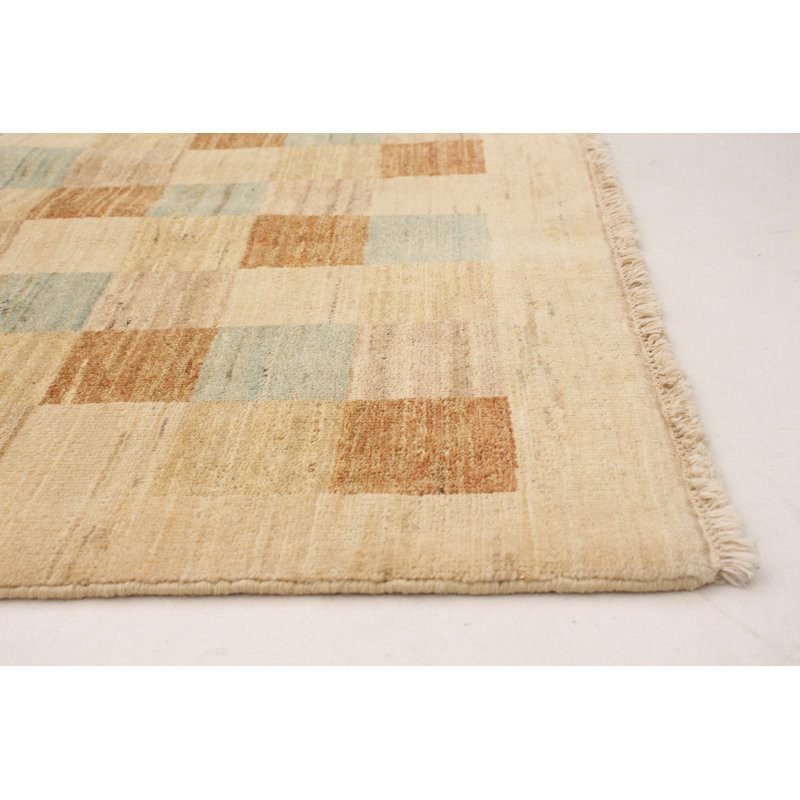 Darby Home Co One Of A Kind Camara Hand Knotted 2010s Bhadohi Beige 4 1 X 6 1 Wool Area Rug Wayfair